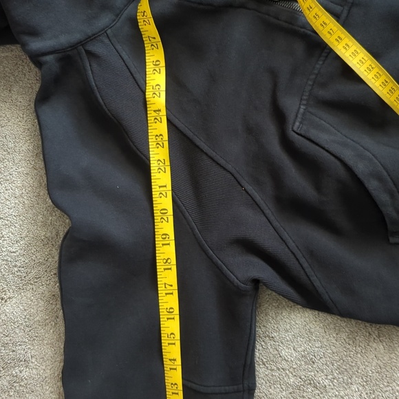 Lululemon Scuba Half Zip Hoodie Size M/L Black - Picture 8 of 8